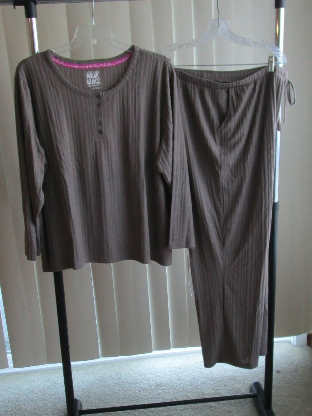 Muk Luks Pajamas woman 2X - light brown